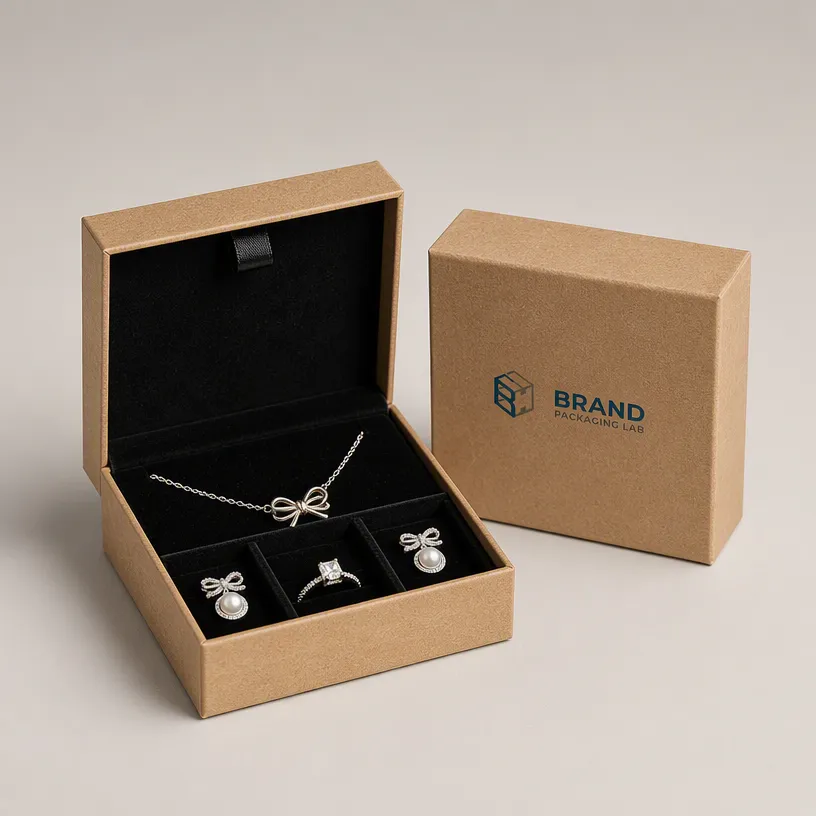 Premium Jewelry Presentation Box with Velvet Insert