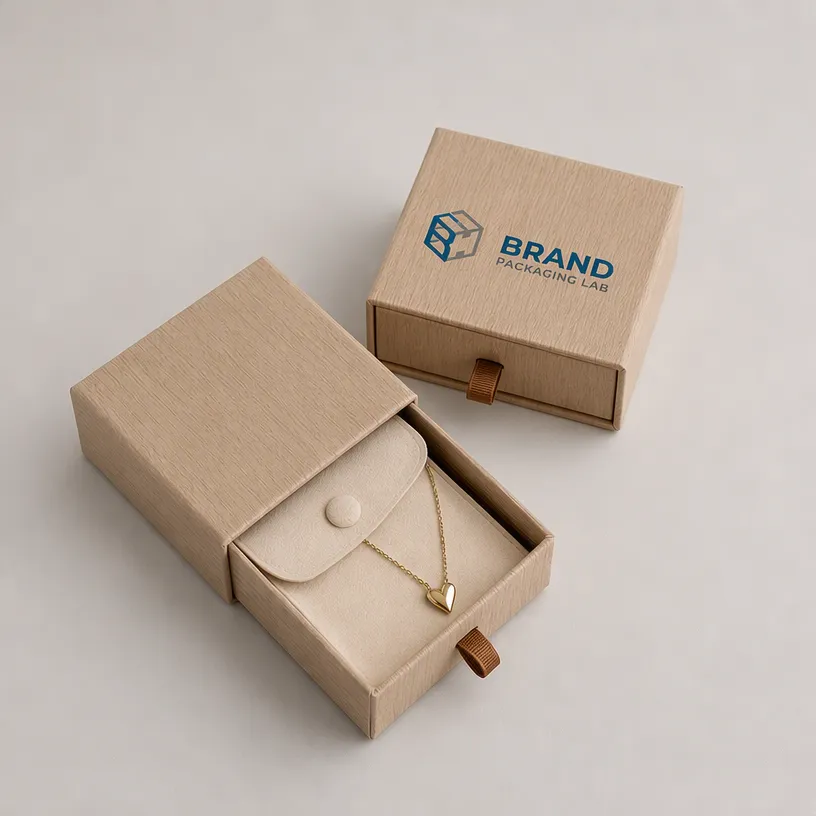Custom Drawer Box with Ribbon Pull