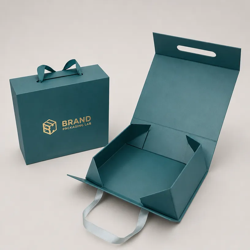 Luxury Magnetic Gift Box with Interior Foil Print
