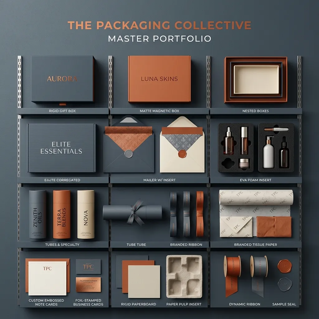 BrandPackagingLab Portfolio Matrix - Full Spectrum Packaging Capabilities